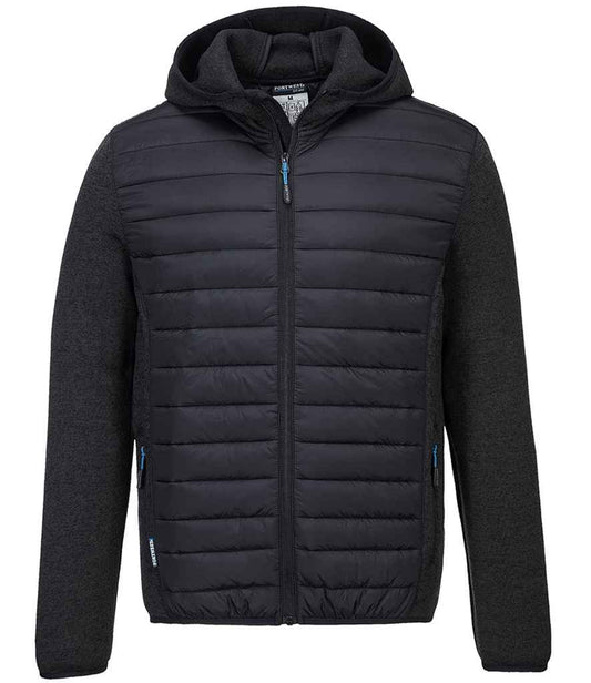Portwest KX3™ Baffle Padded Jacket - Grey Marl/Black (PW1121)
