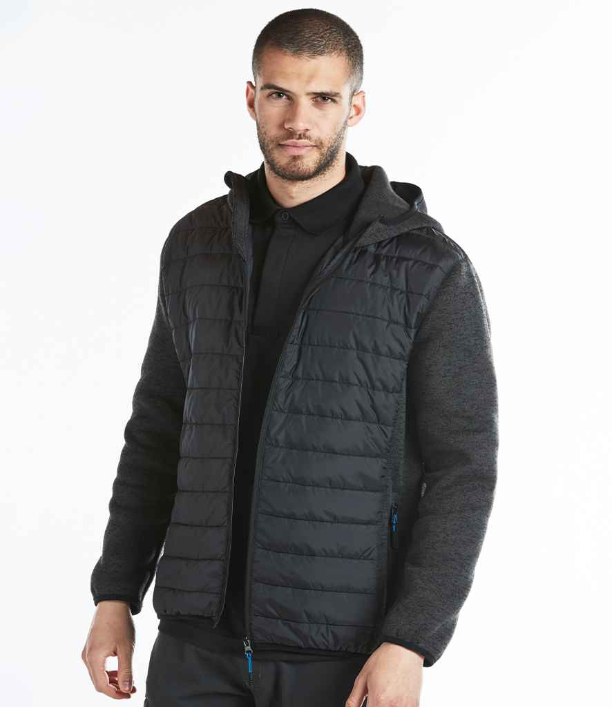 Portwest KX3™ Baffle Padded Jacket - Grey Marl/Black (PW1121)