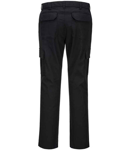 Portwest Stretch Slim Combat Trousers - Black (PW1201)