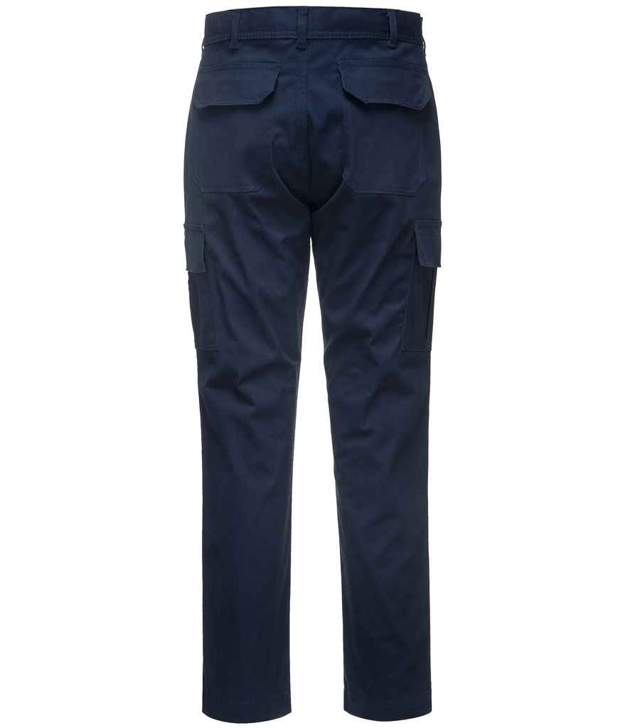 Portwest Stretch Slim Combat Trousers - Dark Navy (PW1201)