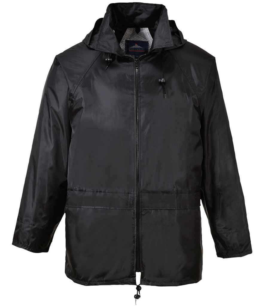 Portwest Classic Rain Jacket - Black (PW166)