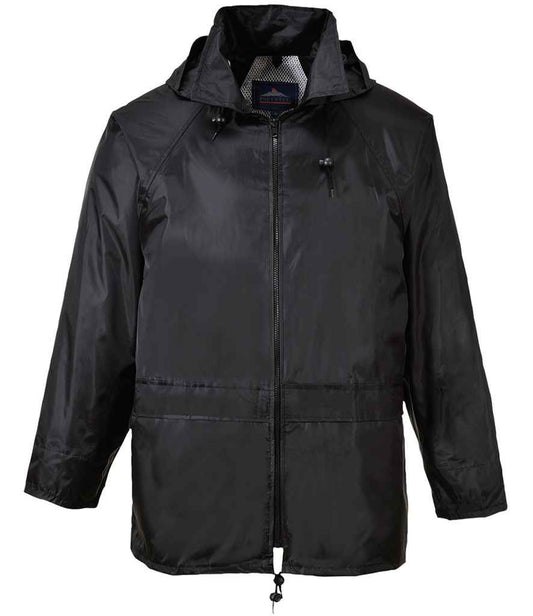 Portwest Classic Rain Jacket - Black (PW166)