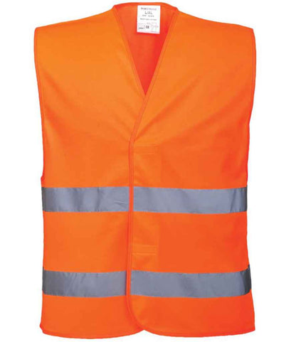 Portwest Hi-Vis Two Band Vest - Orange (PW309)