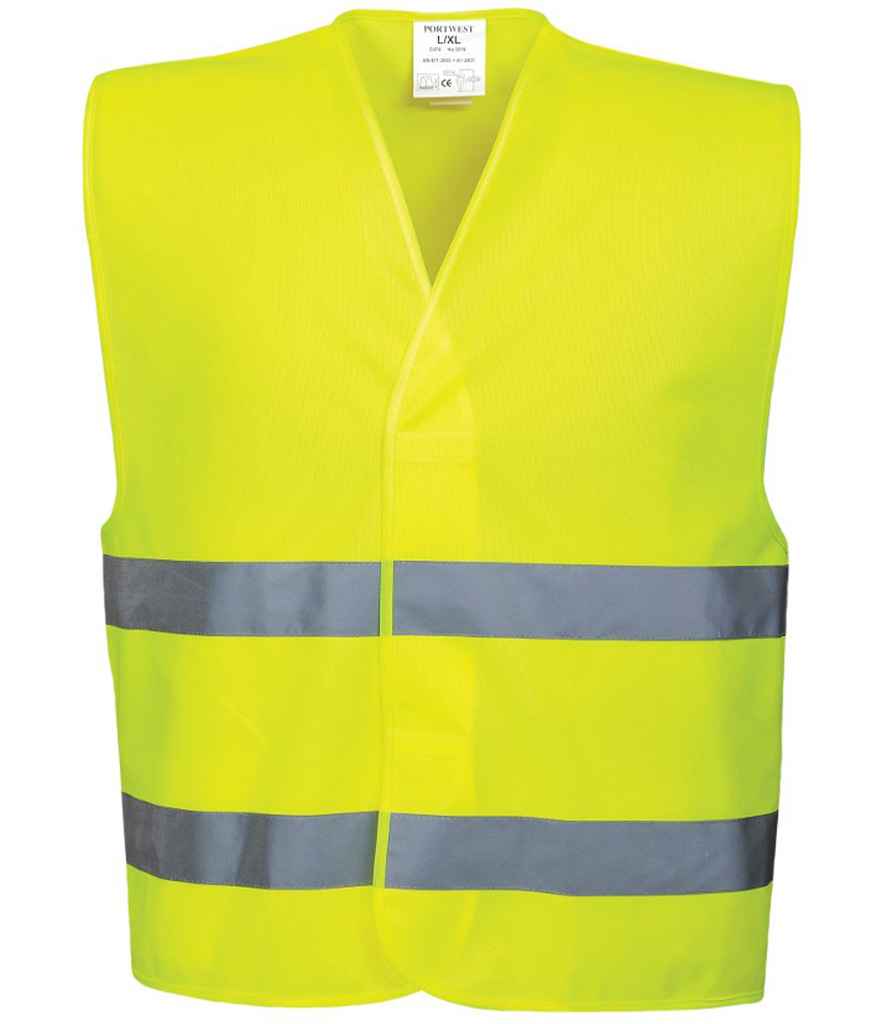Portwest Hi-Vis Two Band Vest - Yellow (PW309)