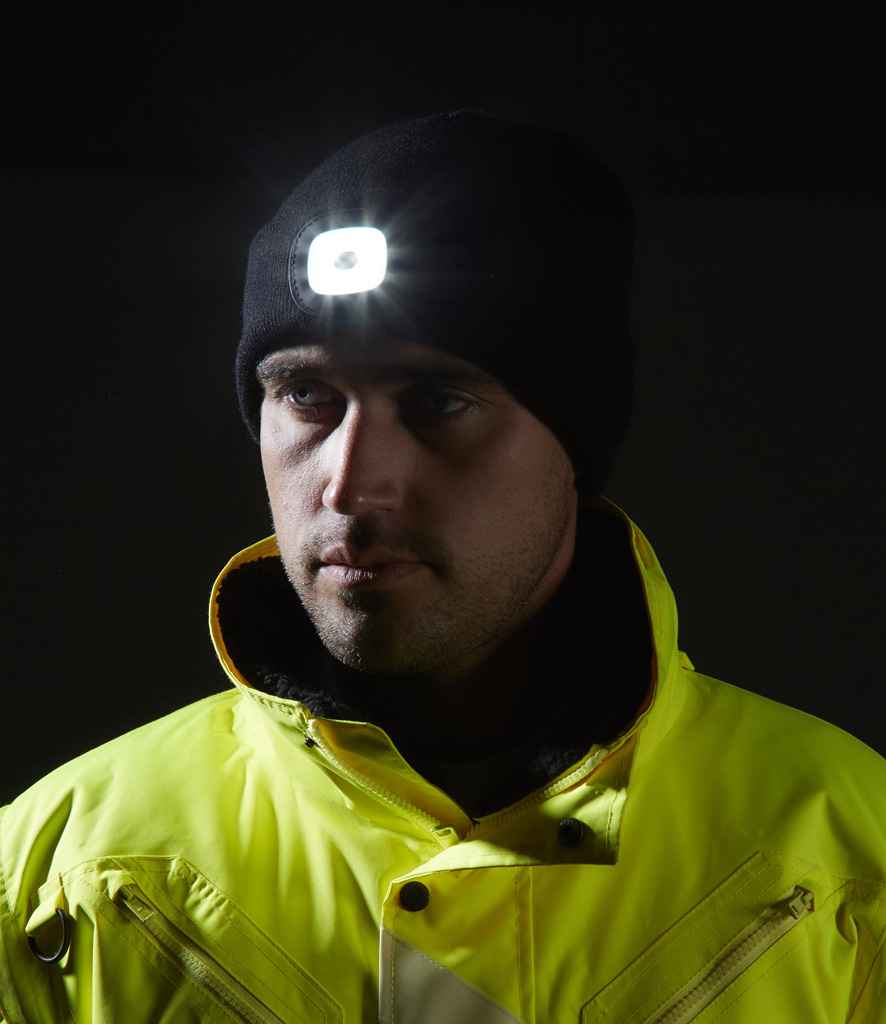 Portwest LED Head Light Beanie - Black (PW667)