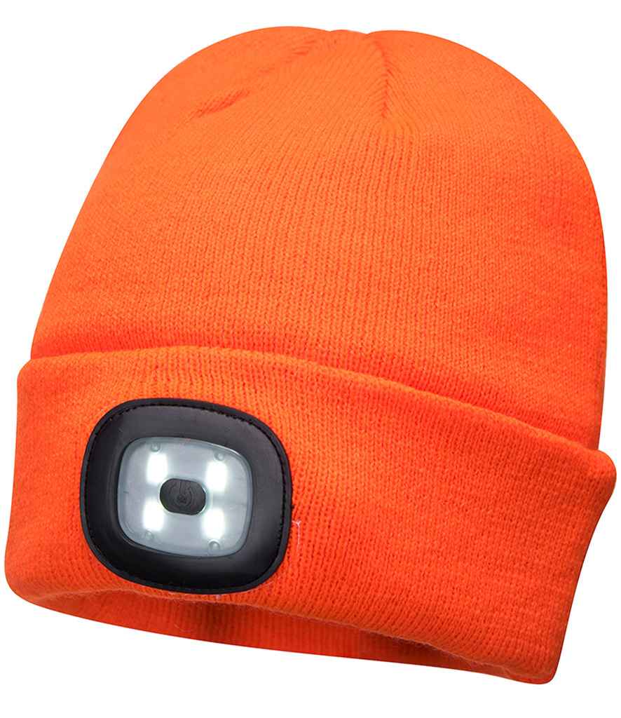 Portwest LED Head Light Beanie - Orange (PW667)