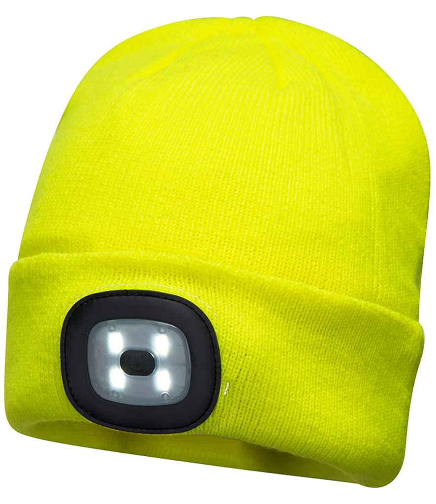 Portwest LED Head Light Beanie - Yellow (PW667)