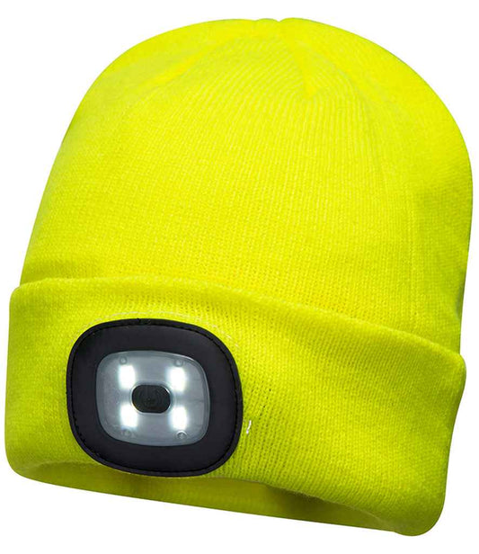 Portwest LED Head Light Beanie - Yellow (PW667)