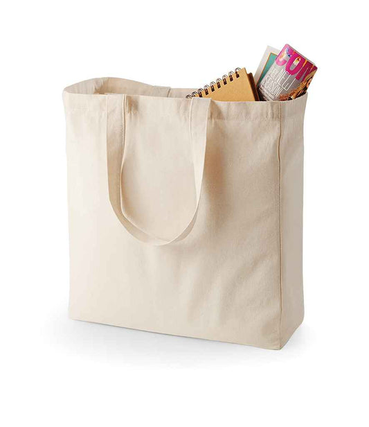 Quadra Canvas Classic Shopper - Natural (QD23)
