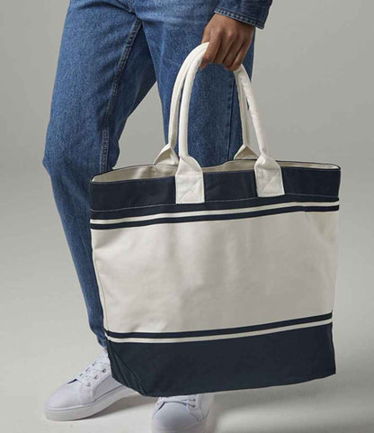 Quadra Canvas Deck Bag - Navy/Off White (QD26)