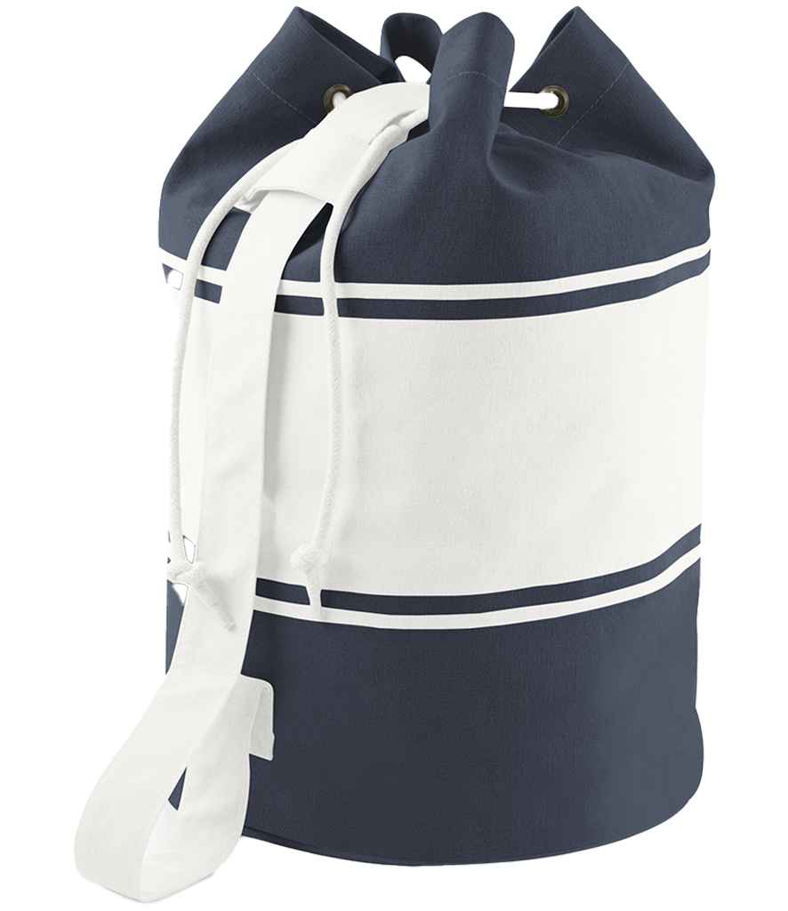 Quadra Canvas Duffle - Navy/Off White (QD27)