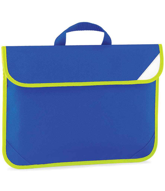 Quadra Enhanced-Viz Book Bag - Bright Royal (QD452)