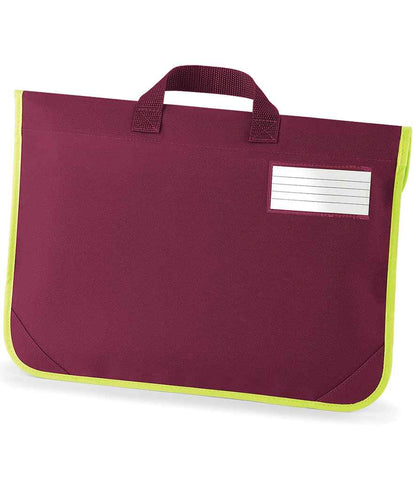 Quadra Enhanced-Viz Book Bag - Burgundy (QD452)