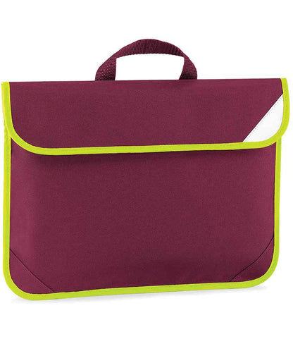 Quadra Enhanced-Viz Book Bag - Burgundy (QD452)