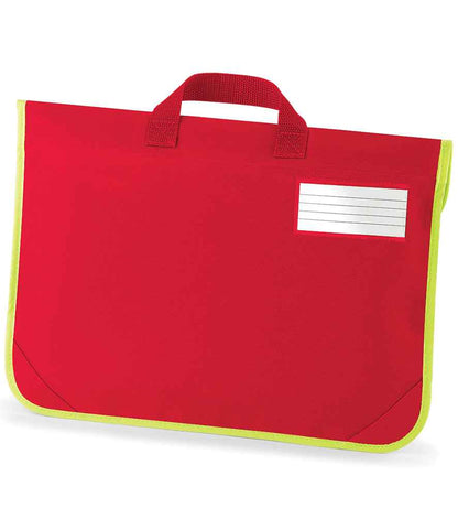 Quadra Enhanced-Viz Book Bag - Classic Red (QD452)