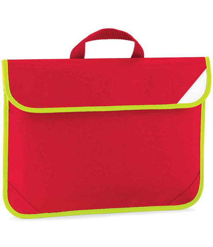 Quadra Enhanced-Viz Book Bag - Classic Red (QD452)