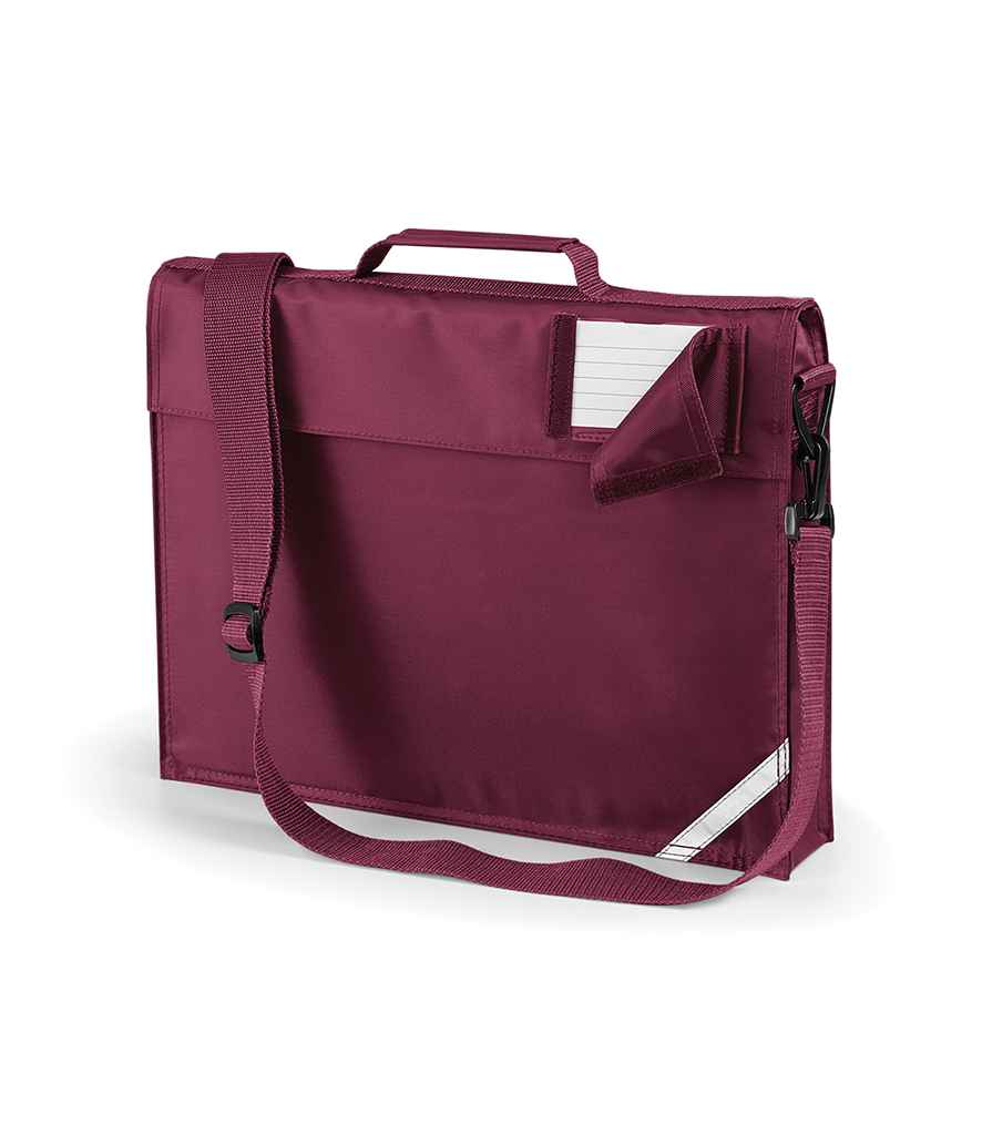 Quadra Junior Book Bag with Strap - Burgundy (QD457)