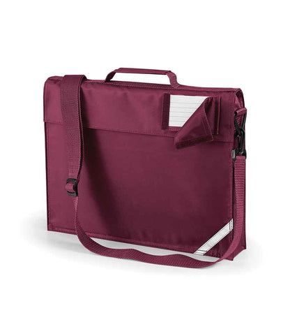 Quadra Junior Book Bag with Strap - Burgundy (QD457)
