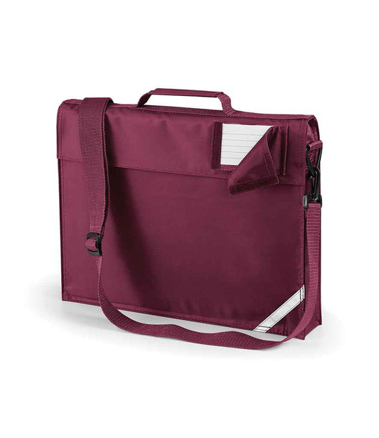 Quadra Junior Book Bag with Strap - Burgundy (QD457)