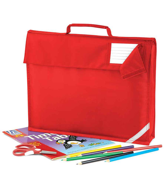Quadra Junior Book Bag - Bright Red (QD51)