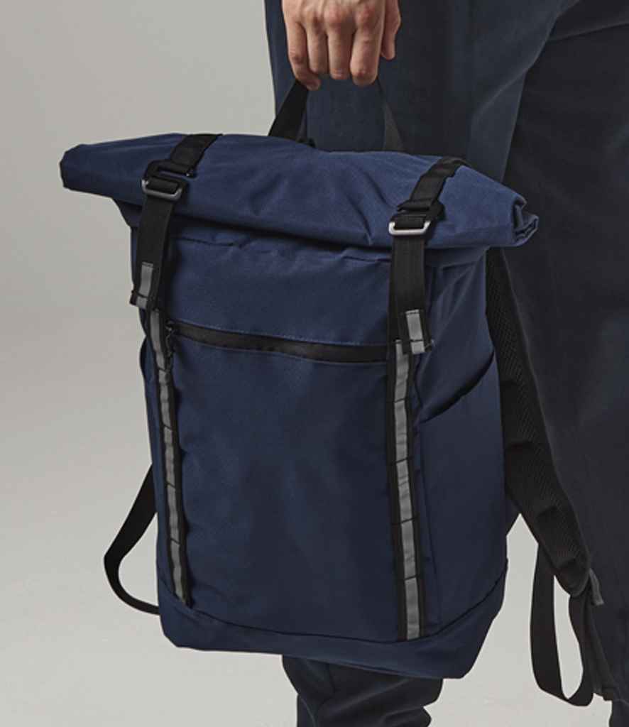Quadra Urban Commute Roll-Top Backpack - Navy (QD552)