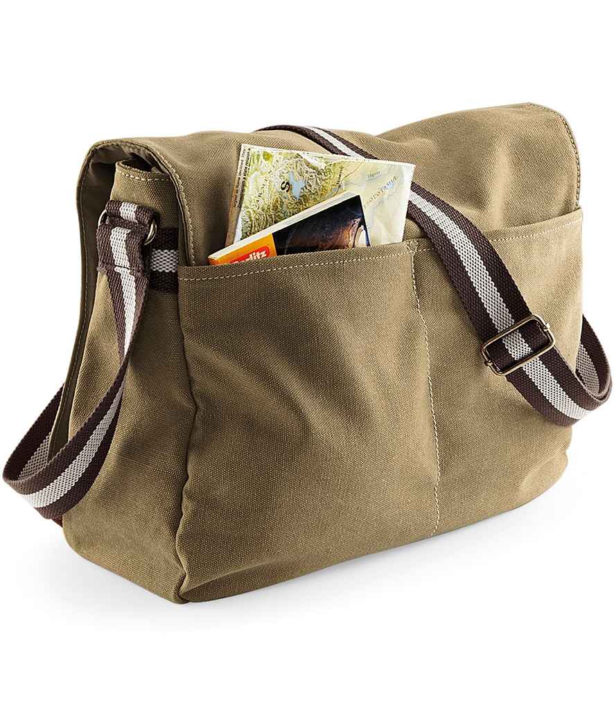 Quadra Vintage Canvas Despatch Bag - Sahara (QD610)