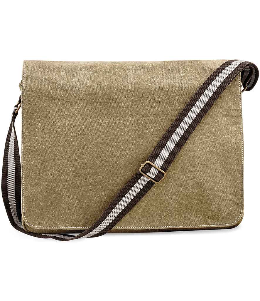 Quadra Vintage Canvas Despatch Bag - Sahara (QD610)