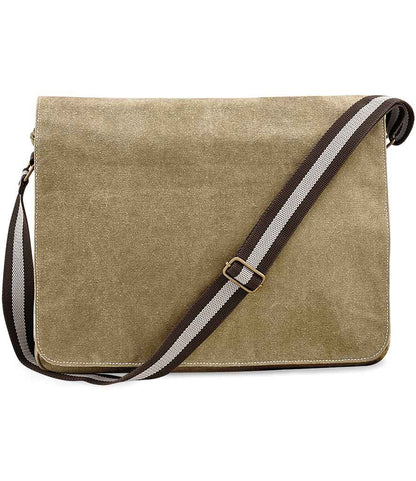 Quadra Vintage Canvas Despatch Bag - Sahara (QD610)