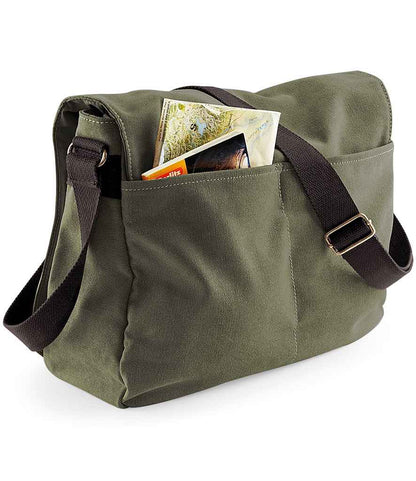 Quadra Vintage Canvas Despatch Bag - Vintage Military Green (QD610)