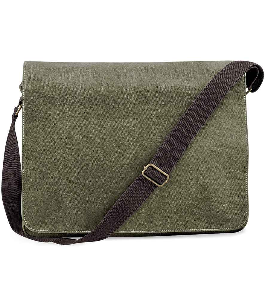 Quadra Vintage Canvas Despatch Bag - Vintage Military Green (QD610)