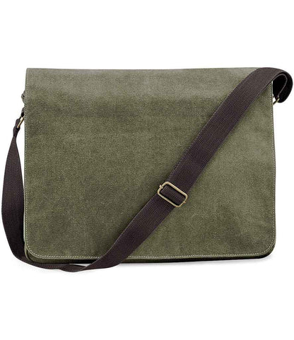 Quadra Vintage Canvas Despatch Bag - Vintage Military Green (QD610)