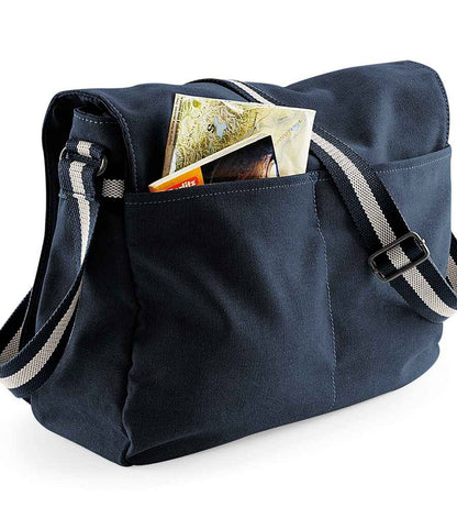 Quadra Vintage Canvas Despatch Bag - Vintage Oxford Navy (QD610)