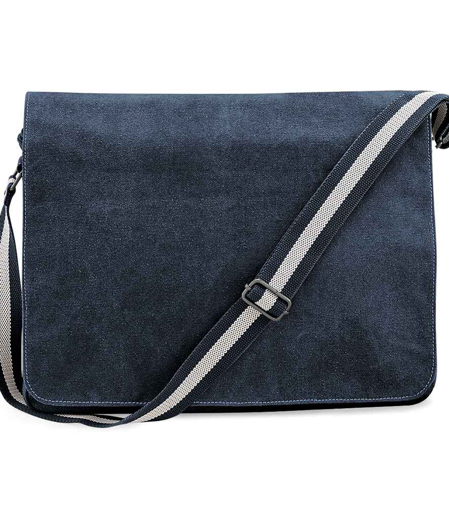 Quadra Vintage Canvas Despatch Bag - Vintage Oxford Navy (QD610)