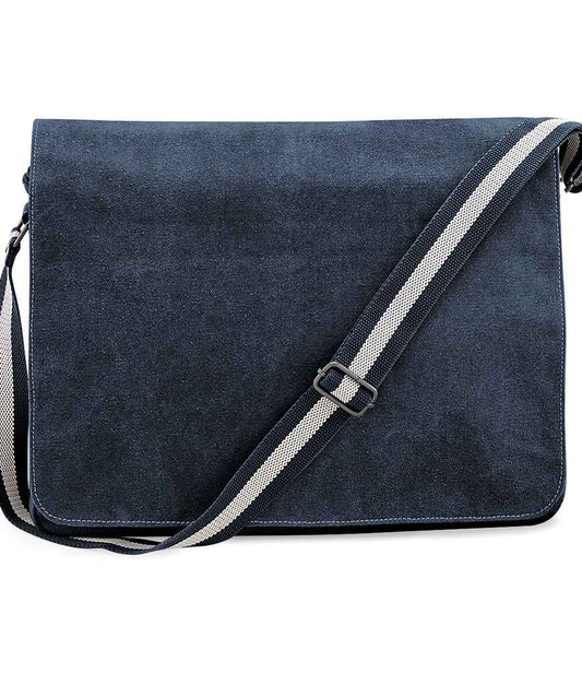 Quadra Vintage Canvas Despatch Bag - Vintage Oxford Navy (QD610)