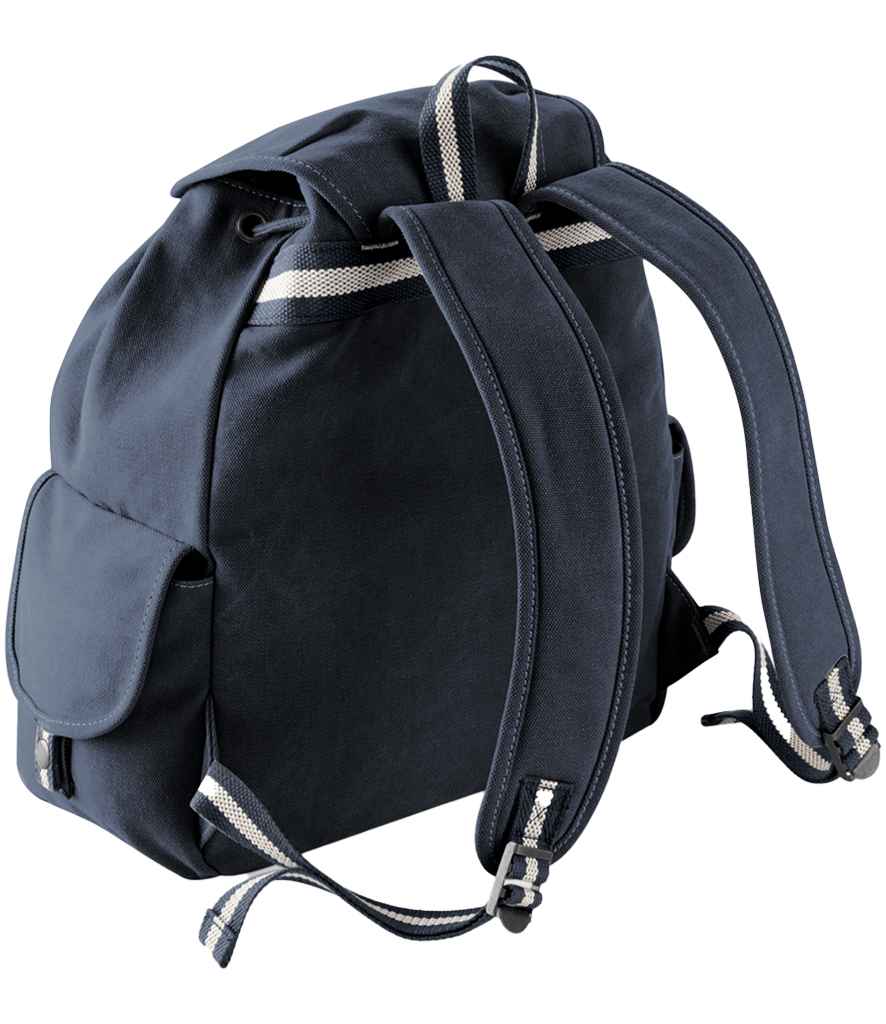 Quadra Vintage Canvas Backpack - Vintage Oxford Navy (QD612)