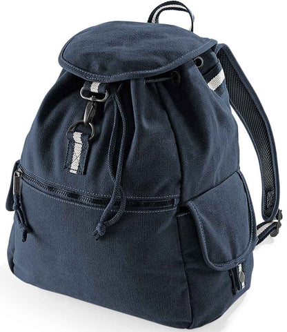 Quadra Vintage Canvas Backpack - Vintage Oxford Navy (QD612)