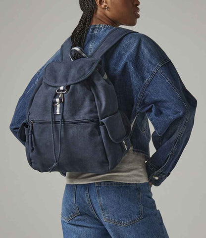 Quadra Vintage Canvas Backpack - Vintage Oxford Navy (QD612)