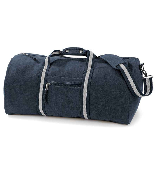 Quadra Vintage Canvas Holdall - Vintage Oxford Navy (QD613)