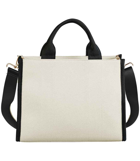 Quadra Puerto Medium Tote Bag - Natural/Black (QD632)