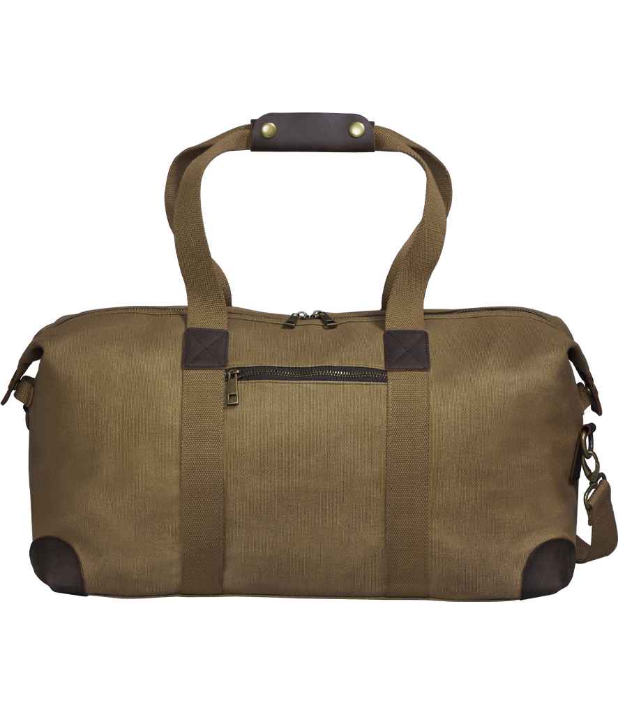 Quadra Heritage Waxed Canvas Holdall - Desert Sand (QD650)