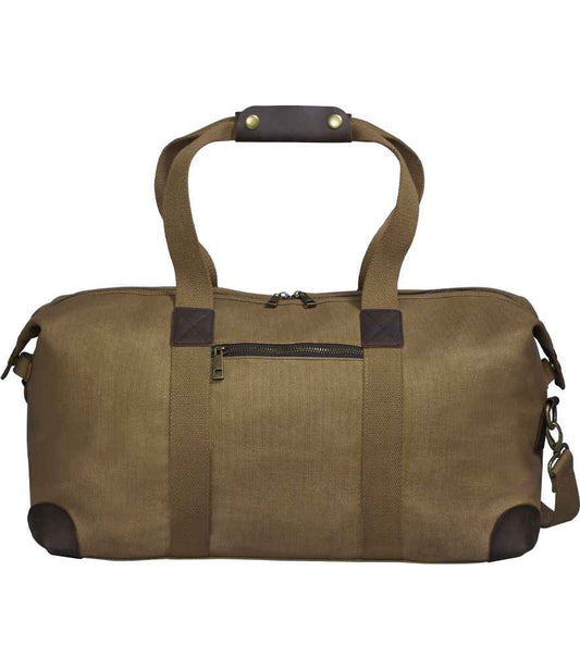 Quadra Heritage Waxed Canvas Holdall - Desert Sand (QD650)