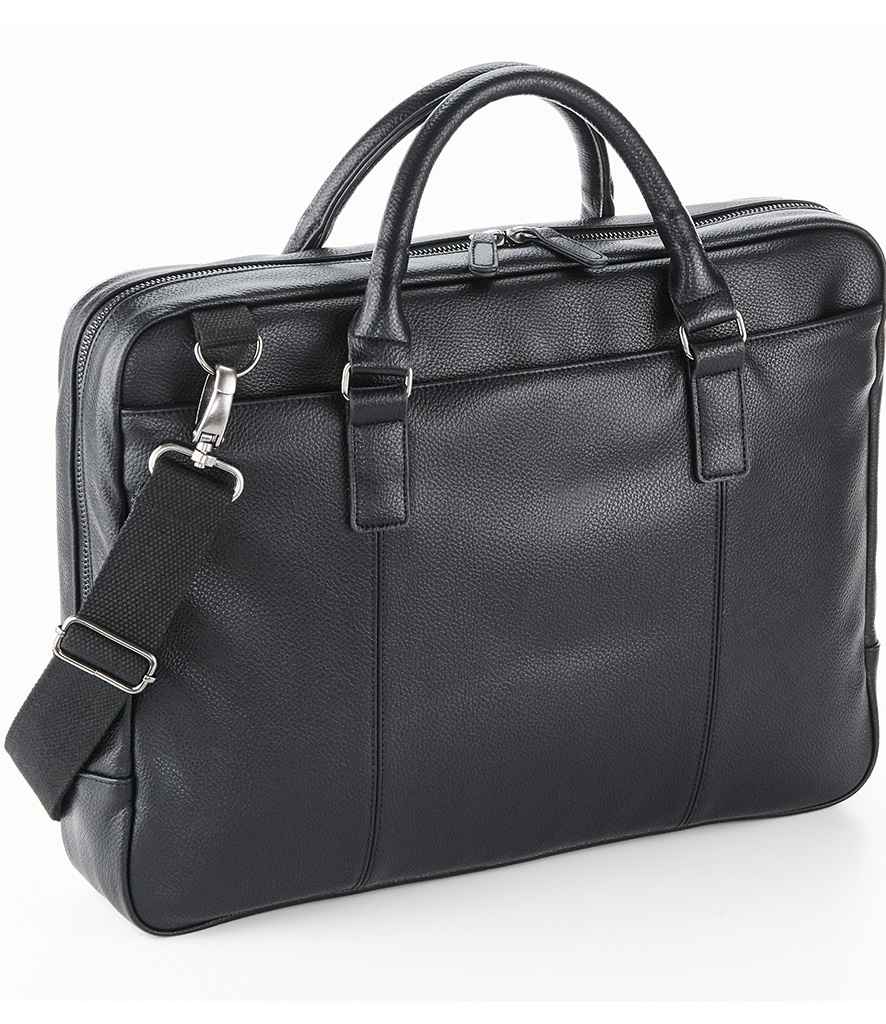 Quadra NuHide® Slimline Laptop Briefcase - Black (QD892)