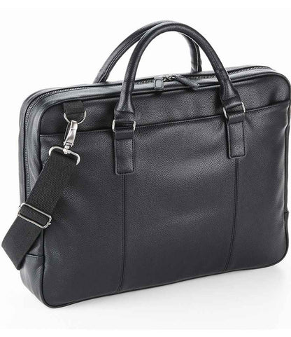 Quadra NuHide® Slimline Laptop Briefcase - Black (QD892)