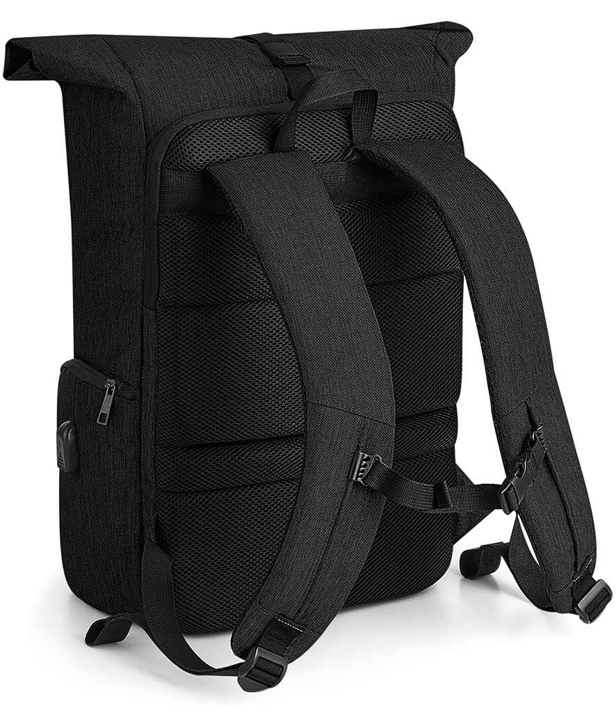 Quadra Q-Tech Charge Roll-Top Backpack - Black (QD995)