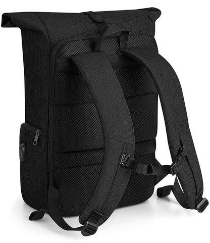 Quadra Q-Tech Charge Roll-Top Backpack - Black (QD995)