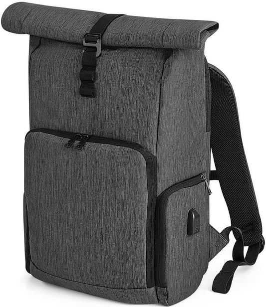 Quadra Q-Tech Charge Roll-Top Backpack - Granite Marl (QD995)