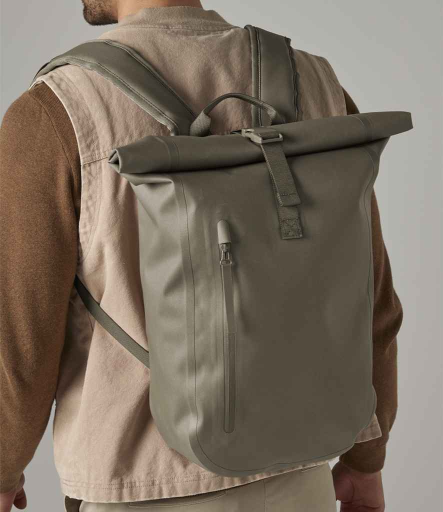 Quadra Waterproof Roll-Top Lite Backpack - Covert Green (QS573)