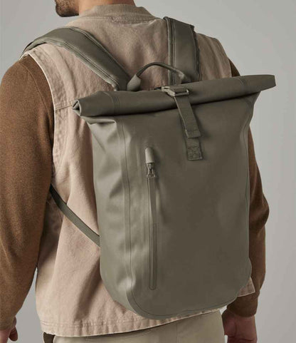 Quadra Waterproof Roll-Top Lite Backpack - Covert Green (QS573)