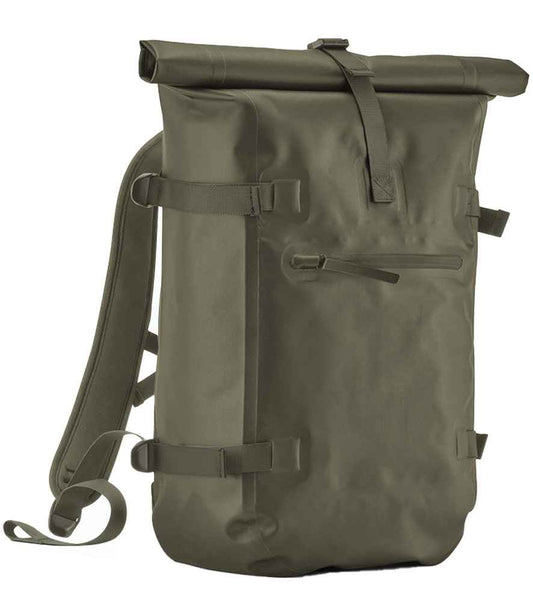 Quadra Waterproof Roll-Top Backpack - Covert Green (QS575)