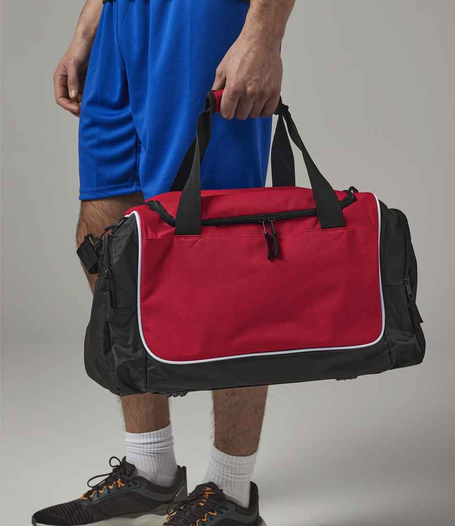 Quadra Teamwear Locker Bag - Red/Black (QS77)